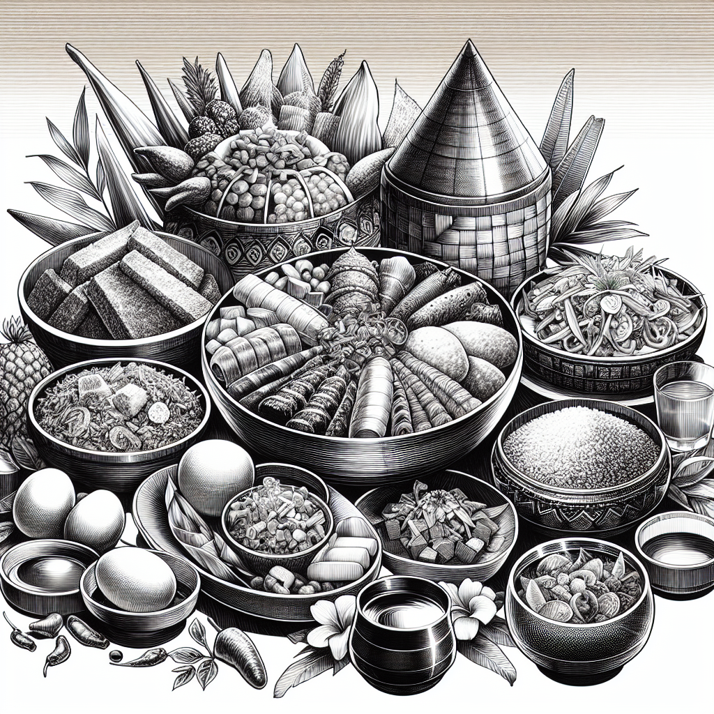 Keindahan Sketsa Makanan Tradisional Indonesia: Mengabadikan Kekayaan