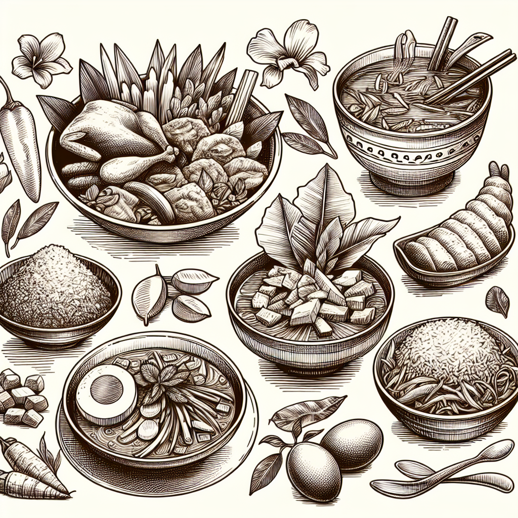 Exploring the Art of Indonesian Food Sketches: A Culinary Journey
