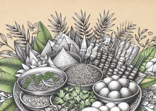 Sketsa Makanan Tradisional Indonesia: Menghidupkan Kembali Kearifan Lokal